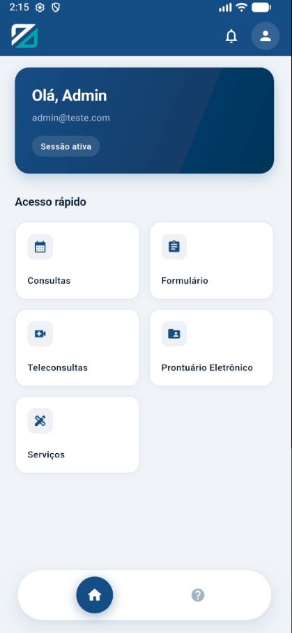 App Paciente - Dashboard Principal